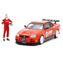 Load image into Gallery viewer, iNNO64 1/64 Nissan Skyline GT-R (R34) X'mas 2022 Special Edition

