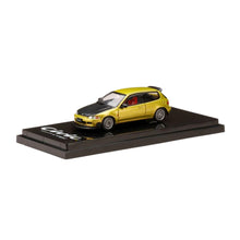 Load image into Gallery viewer, Hobby Japan 1/64 Honda Civic EG6 J.D.M Style Mesh Wheel Yellow Metallic
