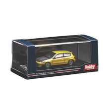 Load image into Gallery viewer, Hobby Japan 1/64 Honda Civic EG6 J.D.M Style Mesh Wheel Yellow Metallic
