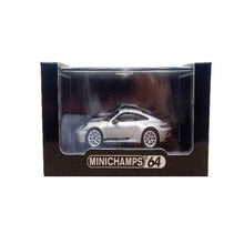 Load image into Gallery viewer, Minichamps 1/64 Porsche 911 (992) GT3 GT Silver Metallic
