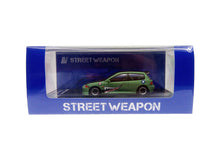 Load image into Gallery viewer, Street Weapon 1/64 Honda Civic (EG6) Matte Green Black Hood
