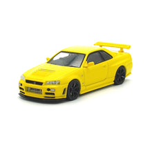 Load image into Gallery viewer, iNNO64 1/64 Nissan GT-R (R34) Malaysia Diecast Expo 2022 Event Model Light Yellow
