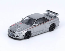Load image into Gallery viewer, iNNO64 1/64 Nissan Skyline GT-R (R34) NISMO R-Tune Silver
