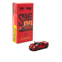 Load image into Gallery viewer, Tarmac Works x MiniGT x SHMEE150 1/64 Ford GT Liquid Red + 1 Random Tomica Star Cars
