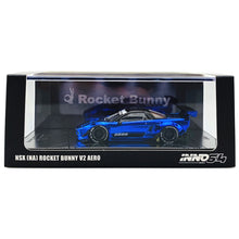 Load image into Gallery viewer, iNNO64 1:64 NSX (NA) Rocket Bunny V2 Aero Blue Metallic
