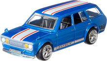 Load image into Gallery viewer, Hot Wheels Favorites 1/64 50th '71 Datsun Bluebird 510 Wagon - 556490

