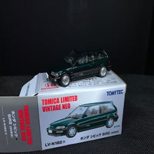 Load image into Gallery viewer, Tomytec 1:64 TLVN LV-N182a Honda Civic SiR II (Green) - 290056
