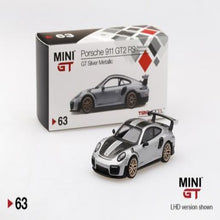 Load image into Gallery viewer, Mini GT 1:64 Porsche 911 GT2 RS GT Silver Metallic #63
