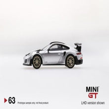 Load image into Gallery viewer, Mini GT 1:64 Porsche 911 GT2 RS GT Silver Metallic #63
